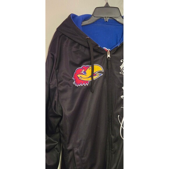 KANSAS JAYHAWKS MEN'S REVERSIBLE HEAVY WEIGHT JACKET SIZE XXL - Picture 2 of 10